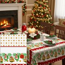 Toalhas de Mesa 2 und cozinha e sala de jantar 4 e 6 lugares Estampas de Natal
