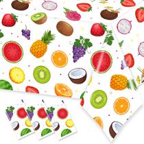 Toalhas de mesa CMUSKO Tutti Frutti Fruit Theme 3 peças 180x108cm Toalhas de mesa CMUSKO Tutti Frutti Fruit Theme 3 peças 180x108cm