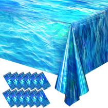 Toalhas de mesa descartáveis Ocean Waves Hallswl, pacote com 12, 137 x 274 cm