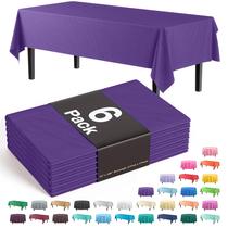Toalhas de Mesa Descartáveis Party Solids Roxas 6 Unidades 137x274 cm Toalhas de Mesa Descartáveis Party Solids Roxas 6 Unidades 137x274 cm