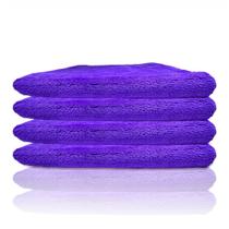 Toalhas de microfibra Paks Edgeless para carros, 40x40cm, pacote com 4 roxas Toalhas de microfibra Paks Edgeless para carros, 40x40cm, pacote com 4 roxas