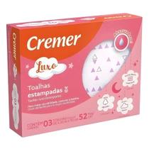 TOALHAS DE PANO ESTAMPADAS MENINA 3un - CREMER LUXO