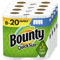 Toalhas de Papel Bounty Quick Size - 8 Rolos (Equivalente a 20 Rolos Regulares)