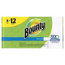 Toalhas de Papel Bounty Select-A-Size - Rolo Gigante Branco (8 Unidades)