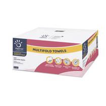 Toalhas de papel Papernet Multifold, 1 camada, 4000 folhas 9,5 x 9,2 polegadas