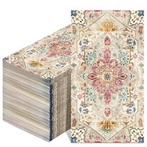 Toalhas de papel para hóspedes Yeaqee Vintage Boho, 2 camadas, 100 unidades Toalhas de papel para hóspedes Yeaqee Vintage Boho, 2 camadas, 100 unidades