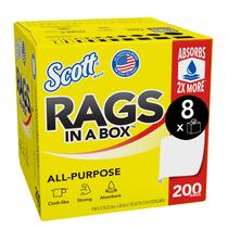 Toalhas de papel Scott Rags In A Box para todos os fins 9x12 polegadas 1600 Toalhas de papel Scott Rags In A Box para todos os fins 9x12 polegadas 1600