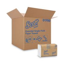 Toalhas de papel Scott Single-Fold 250 folhas, 1 camada, pacote com 16 Toalhas de papel Scott Single-Fold 250 folhas, 1 camada, pacote com 16