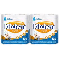 Toalhas De Papel Ultra C/120 Folhas 4Un Kitchen Limpeza