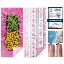 Toalhas de praia Giyim, pacote com 2, 180x99 cm, 250GSM, microfibra Toalhas de praia Giyim, pacote com 2, 180x99 cm, 250GSM, microfibra