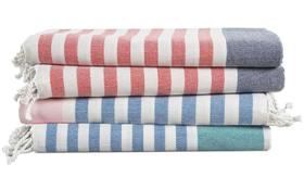 Toalhas de praia LANE LINEN, pacote com 4, tamanho grande, 100% linho
