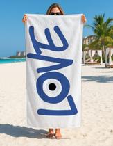 Toalhas De Praia Love E Corações Pop Art 140x70 Banho Macia