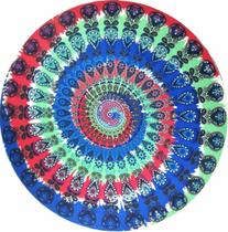 Toalhas de praia redondo impresso microfibra toalha de praia pena 150 * 150cm