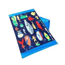 Toalhas de praia toalha de praia de banho macio para bebês com design bonito dos desenhos animados padrão de peixes do mar