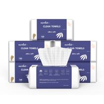 Toalhas de rosto biodegradáveis descartáveis Ourmed Life 600 Count Toalhas de rosto biodegradáveis descartáveis Ourmed Life 600 Count