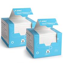 Toalhas de rosto descartáveis AIDEA 100Ct (caixa com 2) para pele sensível