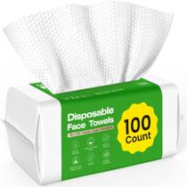Toalhas de rosto descartáveis Elvira 100 unidades biodegradáveis Toalhas de rosto descartáveis Elvira 100 unidades biodegradáveis