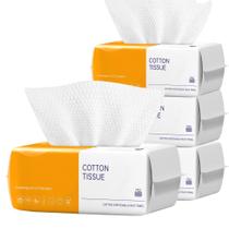 Toalhas de rosto descartáveis KUKEO Ultra Thick 100% rayon, pacote com 4