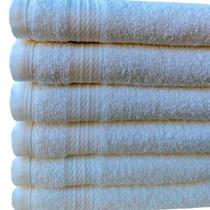 Toalhas de Rosto LMpeter Profissional 48cmx75cm Branca - 06 unidades
