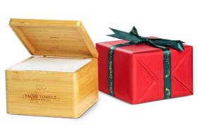 Toalhas de rosto LUXU, estilo de presente de Natal, biodegradáveis, 40 unidades Toalhas de rosto LUXU, estilo de presente de Natal, biodegradáveis, 40 unidades