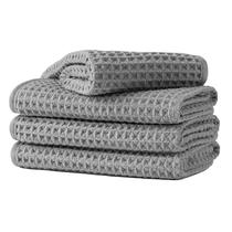 Toalhas de rosto MICROFI Microfiber Waffle 30,48x30,48cm 4 peças