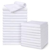 Toalhas de salão UNIMADE, pacote com 24, microfibra supermacia, branca Toalhas de salão UNIMADE, pacote com 24, microfibra supermacia, branca