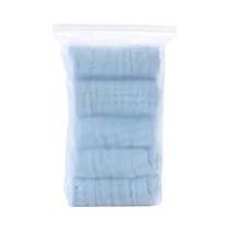 Toalhas De Saliva De Algodão Puro Em Camadas De 6, Absorventes E De Secagem Rápida, Pacote Com 5