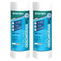 Toalhas Descartáveis Pet Soft Plus Inoven 45x80cm Rolo Com 200un