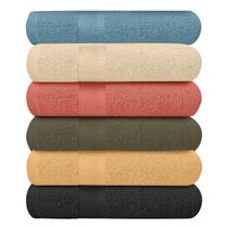 Toalhas ECO Towels, pacote com 6 toalhas de banho 100% algodão 70 cm x 140 cm Toalhas ECO Towels, pacote com 6 toalhas de banho 100% algodão 70 cm x 140 cm