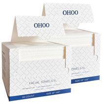Toalhas Faciais Descartáveis OHOO 25x30cm Pacote com 100 Unidades Macias e Grossas Toalhas Faciais Descartáveis OHOO 25x30cm Pacote com 100 Unidades Macias e Grossas