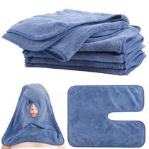 Toalhas faciais DIMEGON em forma de U, 12 peças, esteticista de lã coral