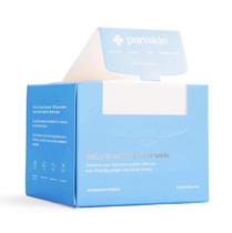 Toalhas Faciais pureskin 100% Algodão Biodegradáveis 50 un.