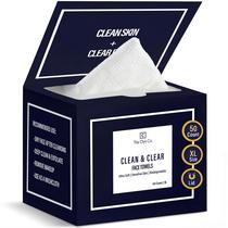 Toalhas Faciais The Clyn Co. XL 25x30 cm 50 Unidades Macias Toalhas Faciais The Clyn Co. XL 25x30 cm 50 Unidades Macias