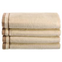Toalhas Fingertip Creative Scents 100% algodão e veludo, pacote com 4