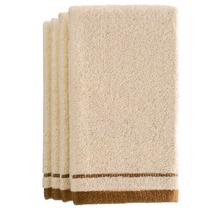 Toalhas Fingertip Creative Scents, pacote com 4, 28 x 46 cm, creme