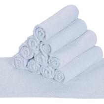 Toalhas kit com 12 para salão barbearia toalhas brancas bonita e versátil
