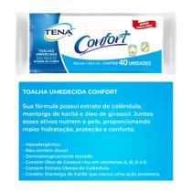 toalhas lenços umedecidos geriátrico biofral confort adulto para higiene do corpo Kit 10x 40unid