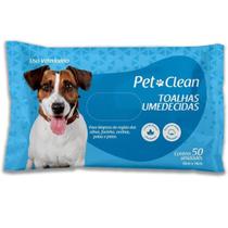 Toalhas Lenços Umedecidos Para Pet Cães e Gatos 50 unidades Pet Clean Toalhas Lenços Umedecidos Para Pet Cães e Gatos 50 unidades Pet Clean