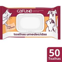 Toalhas Lenços Umedecidos Para Pet Cães Gatos Cafuné 50 unidades