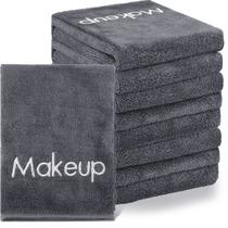 Toalhas removedoras de maquiagem Shimeyao Microfiber, pacote com 20, 33x33cm, cinza Toalhas removedoras de maquiagem Shimeyao Microfiber, pacote com 20, 33x33cm, cinza