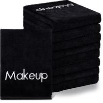 Toalhas removedoras de maquiagem Shimeyao Microfiber, pacote com 20, 33x33cm, pretas Toalhas removedoras de maquiagem Shimeyao Microfiber, pacote com 20, 33x33cm, pretas