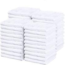 Toalhas SIMPLI-MAGIC Cotton Terry, pacote de 55, 17x14cm, brancas