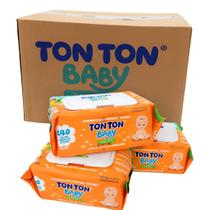 Toalhas Umedecidas 280 unidades Ton Ton Baby Confort Pacote higienico, aloe vera protecao e cuidado Toalhas Umedecidas 280 unidades Ton Ton Baby Confort Pacote higienico, aloe vera protecao e cuidado