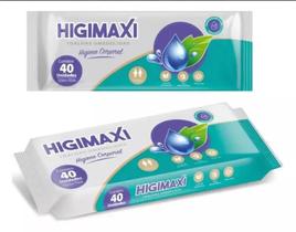 Toalhas Umedecidas Adulto Higiene Corporal Higimaxi 40 unidades - HIGIMAXI TOALHAS UMEDECIDAS Toalhas Umedecidas Adulto Higiene Corporal Higimaxi 40 unidades - HIGIMAXI TOALHAS UMEDECIDAS