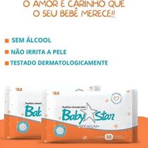 Toalhas Umedecidas Baby Star Premium Hipoalergênico, Sem Álcool