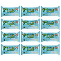 Toalhas Umedecidas Bebê Limpinho Aloe Vera Kit 12x 45Und