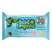 Toalhas umedecidas bebê limpinho excelente qualidade 45un