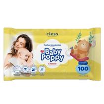 Toalhas Umedecidas Classic com 100 Unidades Baby Poppy