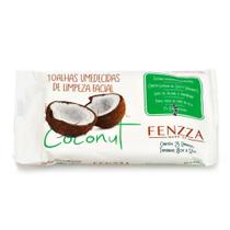 Toalhas Umedecidas de Limpeza Facial Coconut Fenzza Make Up