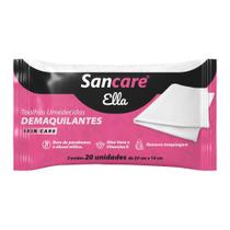 Toalhas umedecidas demaquilante sancare ella c/20 un Toalhas umedecidas demaquilante sancare ella c/20 un